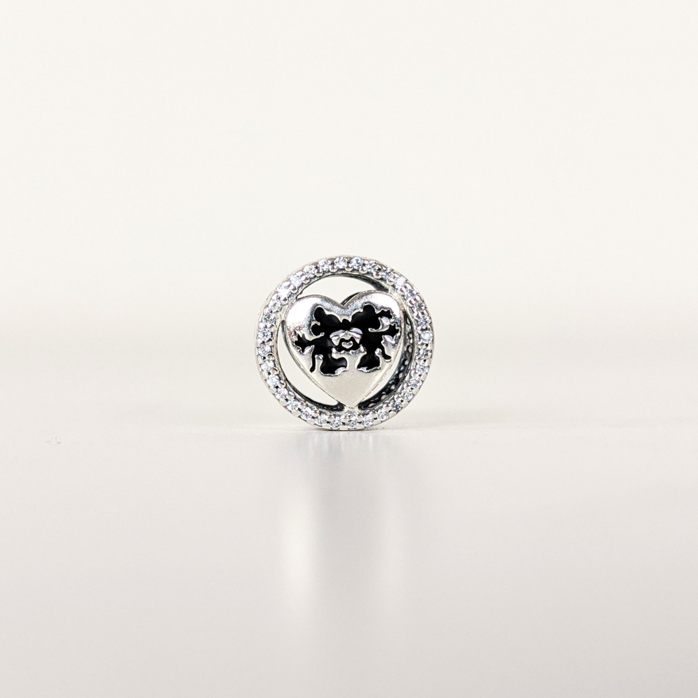 PANDORA Disney Charm Mickey & Minnie Love Sterling